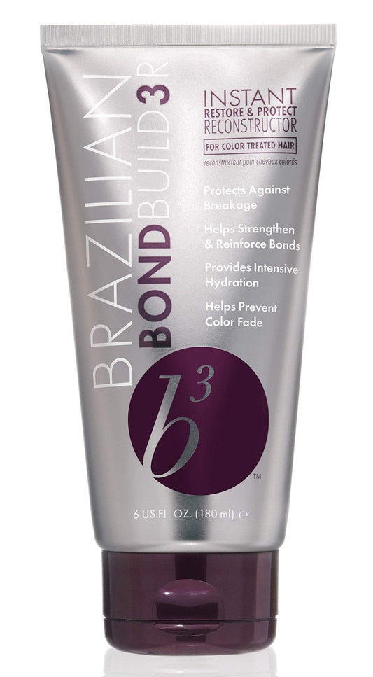 B3 Brazilian Bondbuilder Instant Restore & Protect Reconstructor Color Repair Treatment For Dry, Damaged, Color-Treated and Bleached Hair