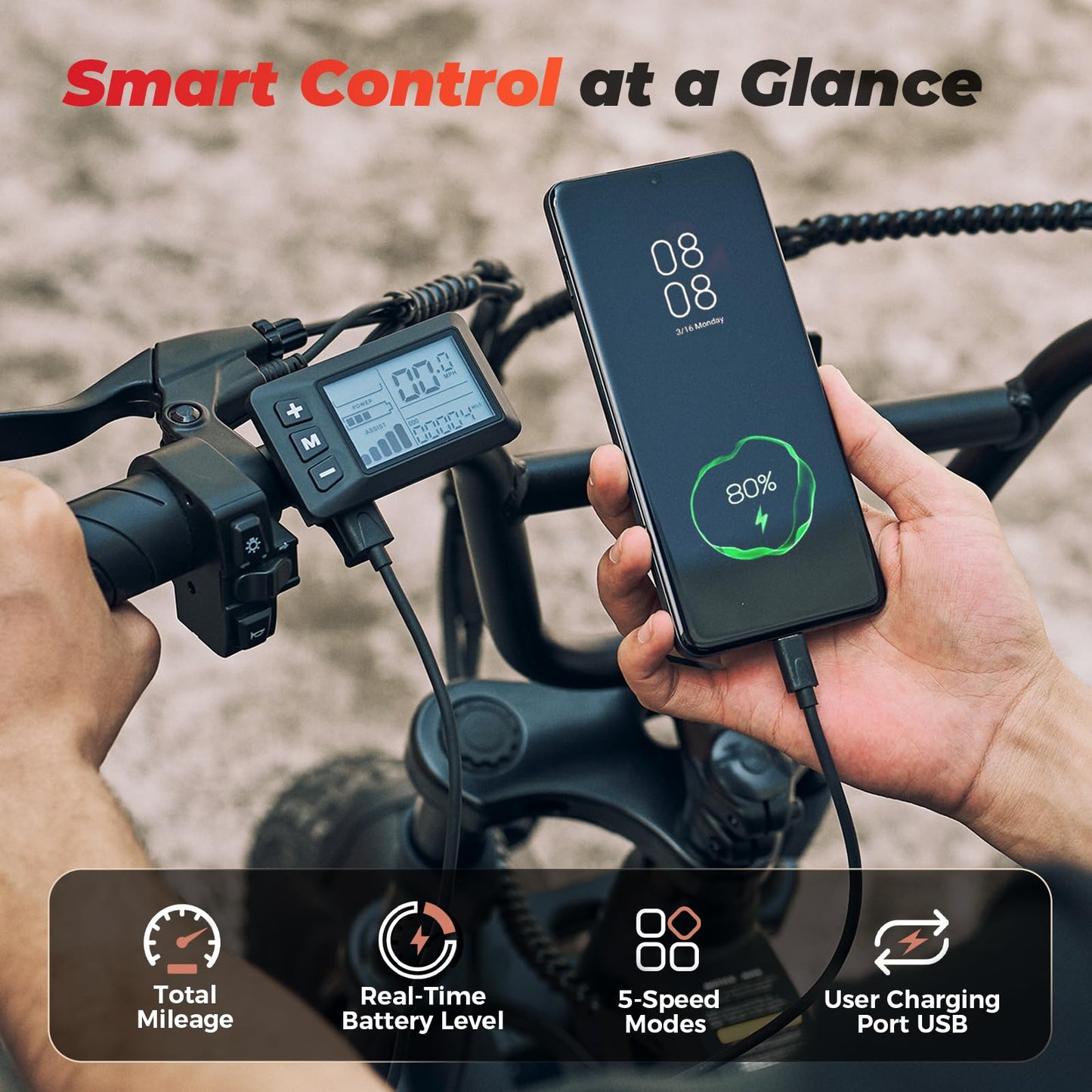 AYOLNY Electric Bike for Adults Teens, 1500/1000W Peak Motor Retro Electric Dirt Bike 55 Miles Pas Range, 20/16" Fat Tire 20MPH Full Suspension Banana Seat Ebikes with Pump, All-Terrain
