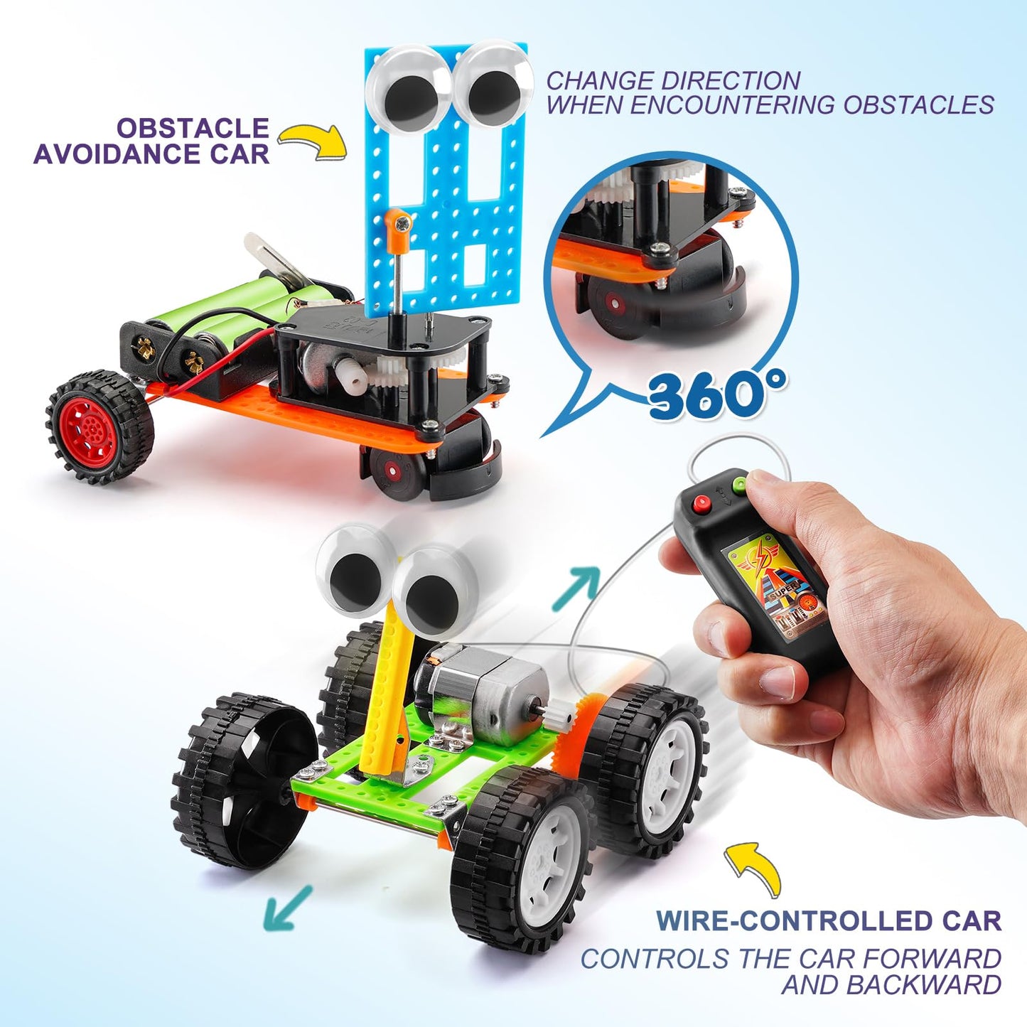 Robot STEM Kits for Kids Age 8-10, STEM Toys for Ages 8-13, Science Building Kit for Boys 6-8 8-12, Robotics Engineering Experiments Projects for 8 9 10 12-14 Year Old Boys Girls Birthday Gift