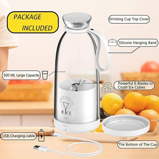 Electric Juicer Bottle, Stainless Steel, 8oz, for Smoothies, Shakes, Milkshakes (black)