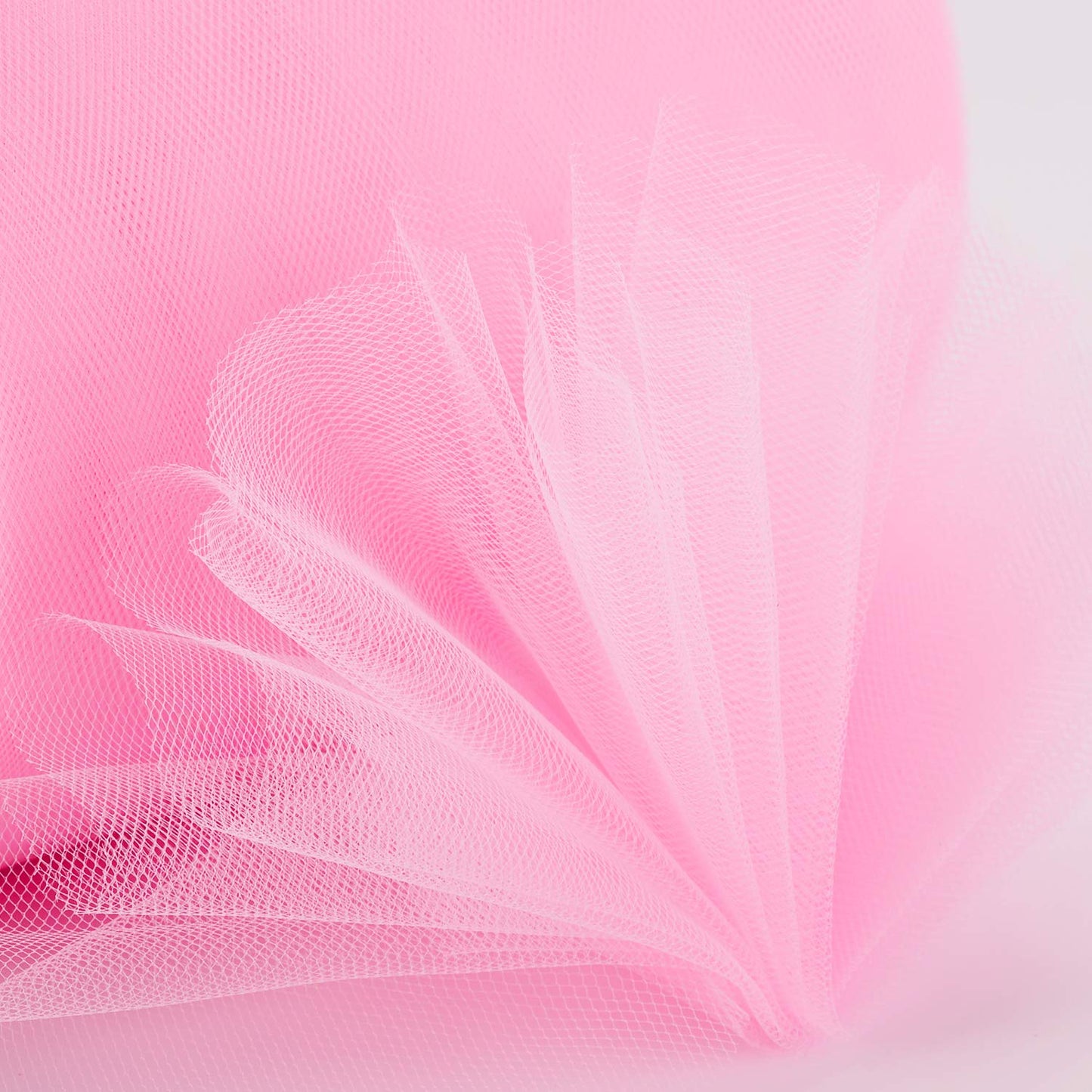 Tulle Fabric Roll, 6” by 200 Yards (600FT) Tulle Organza Fabric Spool for DIY Tutu Skirt Baby Shower Decor Wedding Backdrop Crafts Birthday Party Supplies (Light Pink)