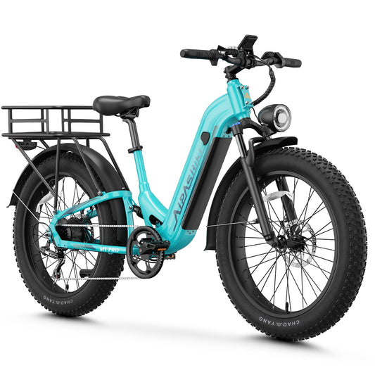 Aipas M1 Pro Electric Bike, 1800W Peak Motor Electric Bike for Adults, 26'' x 4.0'' Fat Tire Ebike, 48V 17.5Ah Electric Mountain Bike, 36MPH, 85 Miles Electric Bicycle, 7 Speed, 110NM with Rear Basket