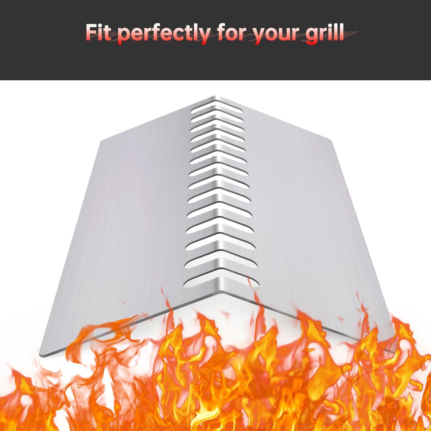 Cozilar 16516 16631 16520 Grill Burner Replacement for 5 Burners Bull Grill Replacement Parts Bull Brahma 57568 57569, Cal Flame BBQ04103000, BBQ04103010-CC, Grill Heat Plates Grill Parts Accessories