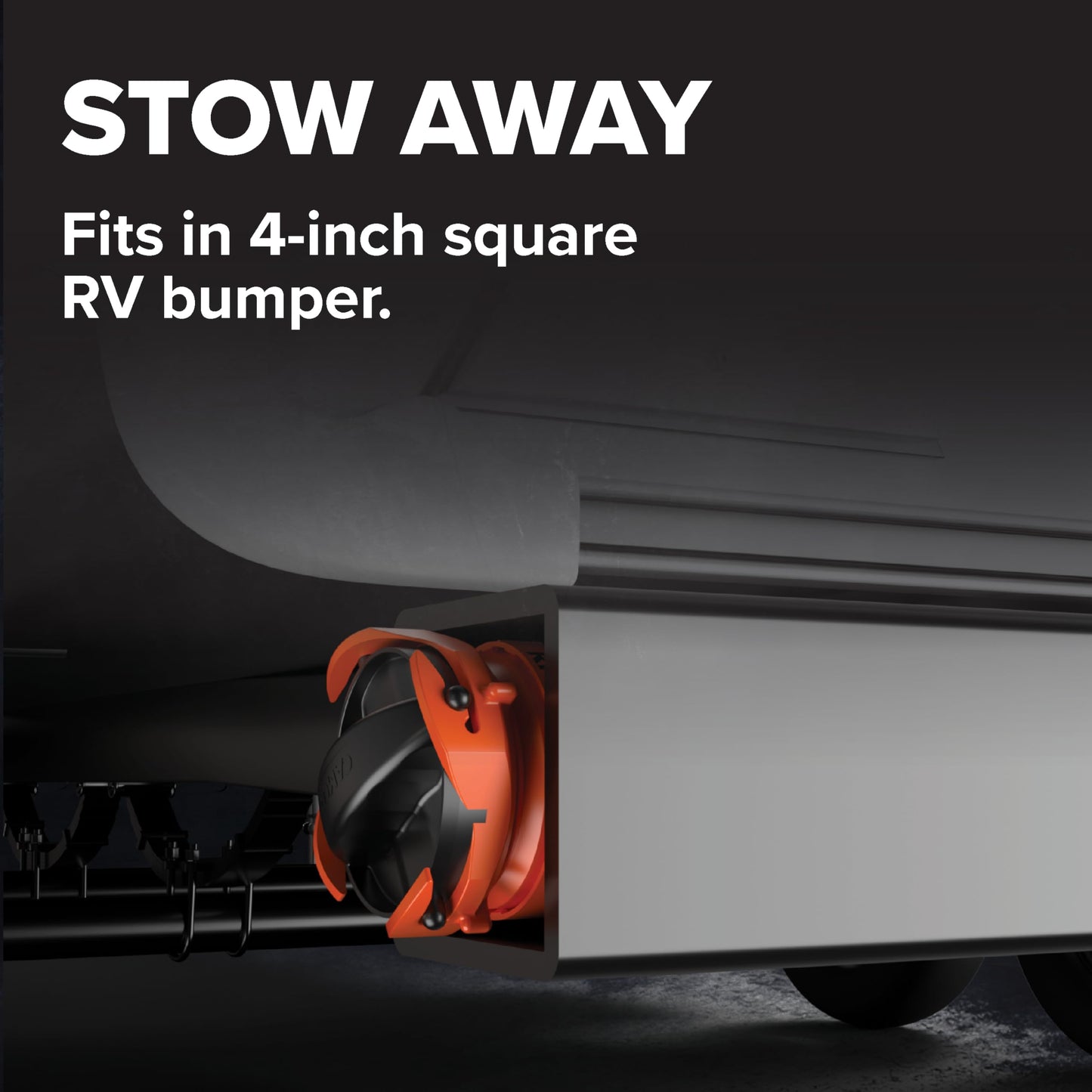 Camco RhinoFLEX 10’ Camper/RV Sewer Hose Extension - Features Collapsible Design for RV Storage - Includes Pre-Attached Lug & Bayonet Fitting -Heavy Duty Polyolefin & Reinforced w/Steel Wire (39774)