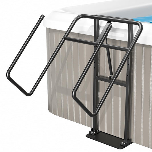 Hot Tub Cover Lift Adjustable U-Arms Spa Cover Lifter for Hot Tub Accessories, Hot Tub Cover Lifter Universal Fit Most Spas Hot Tubs Hydraulic Assist Removal System