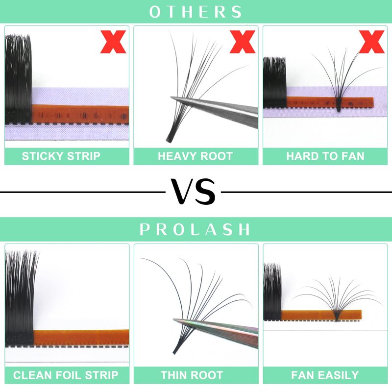Easy Fan Volume Lashes DD-0.05-12 Flowering Eyelash Extensions Rapid Blooming Lashes 9 to 20 mm Mega Volume Lash Extensions(DD-0.05,12mm)