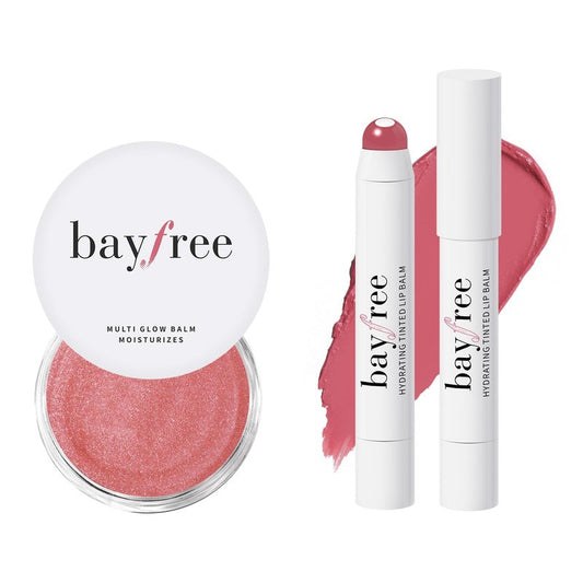 bayfree Cream Blush for Cheeks Radiant Finish, Hydrating, Creamy, Lightweight & Blendable Color, Vegan & Smooth Lip Color Balm, Hydrating Vitamin E