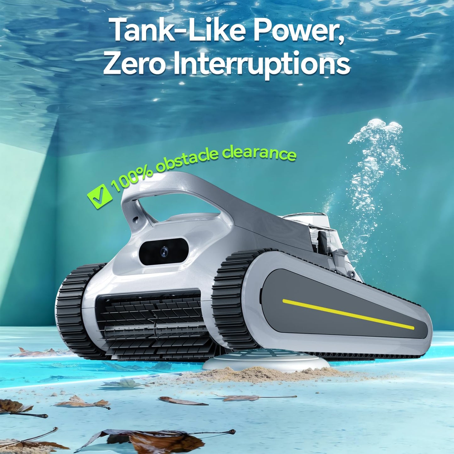 LODOBA Pool Vacuum for Inground Pools & Above Ground Pool, Cordless Robotic Pool Cleaner with 180W Brushless Motor, 3-Hour Runtime, Wall-Climbing Pool Robot Scrubber for Pools up to 2150 Sq.Ft.