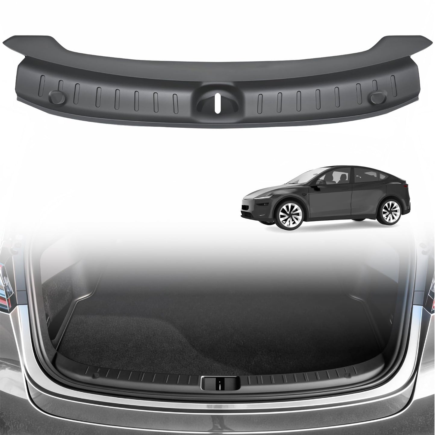 IXMAG Rear Bumper Guard compatible with 2025 2026 Tesla Model Y Juniper TPE Anti-Scratch Trunk Sill Protector Waterproof for Tesla Model Y Accessories