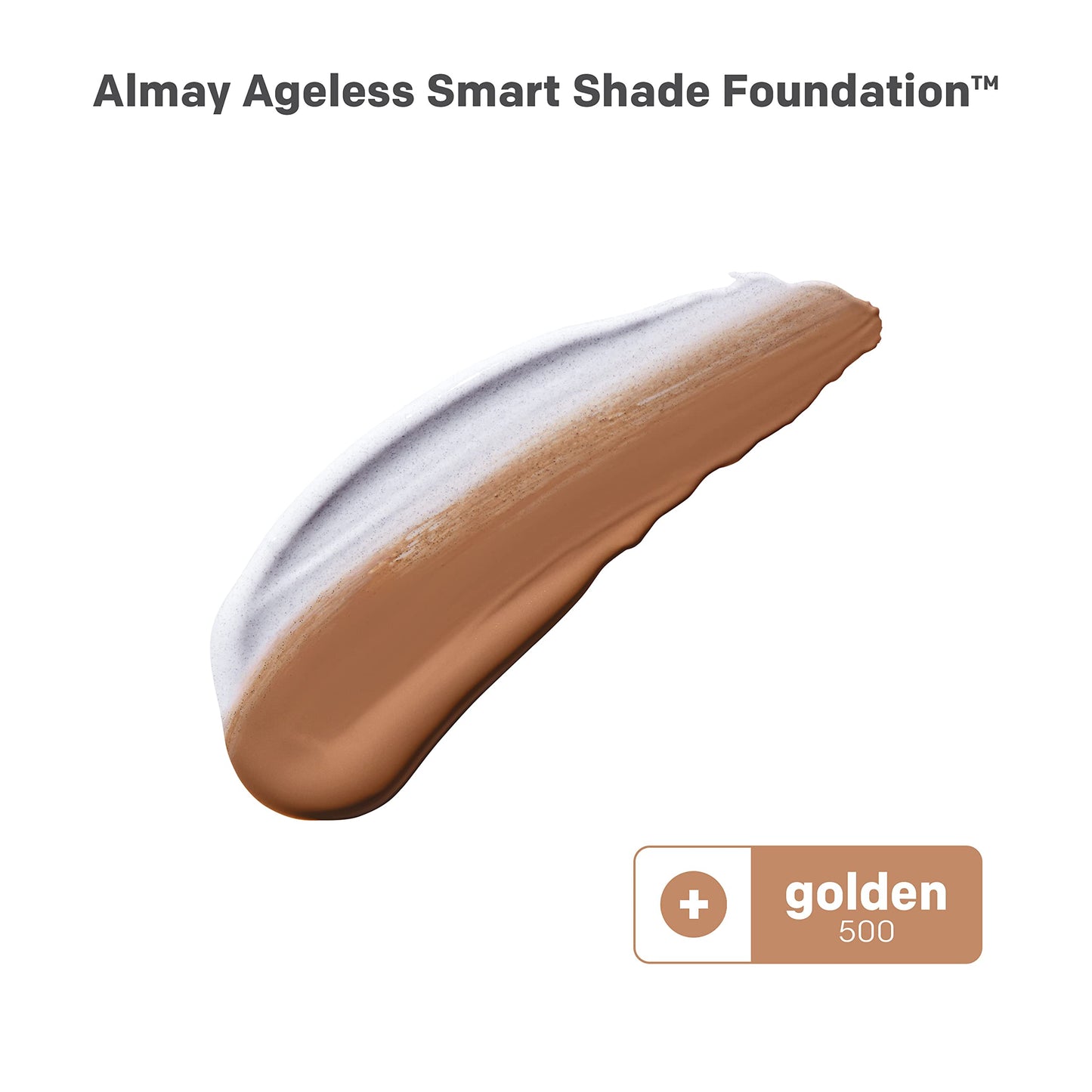 Almay Anti-Aging Foundation, Smart Shade Face Makeup with Hyaluronic Acid, Niacinamide, Vitamin C & E, Hypoallergenic-Fragrance Free, 500 Golden, 1 Fl Oz (Pack of 2)