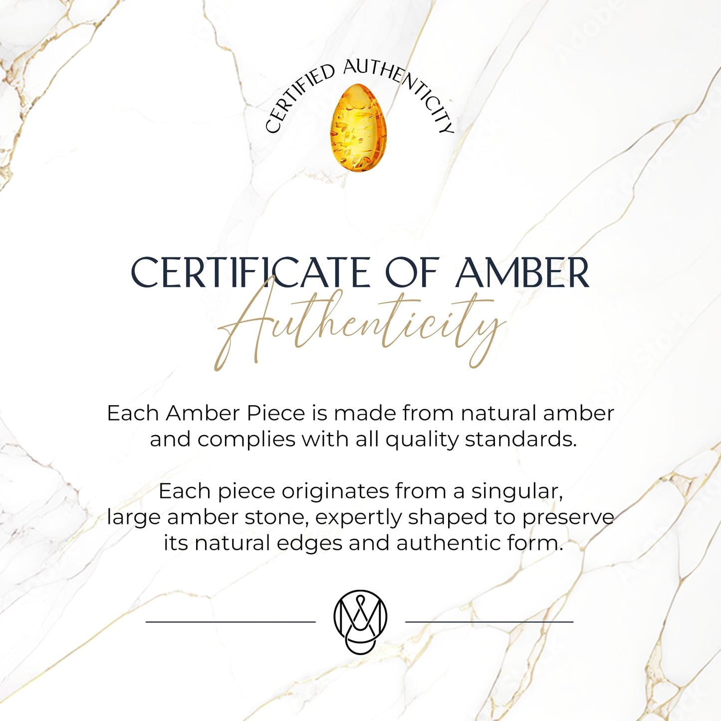 Amber by Mazukna Natural Baltic Amber Pendant for Women, Cognac Drop Necklace with Gold-Plated Sterling Silver Chain, Lightweight 18-inch Jewelry Gift for Everyday Elegance (Amber)