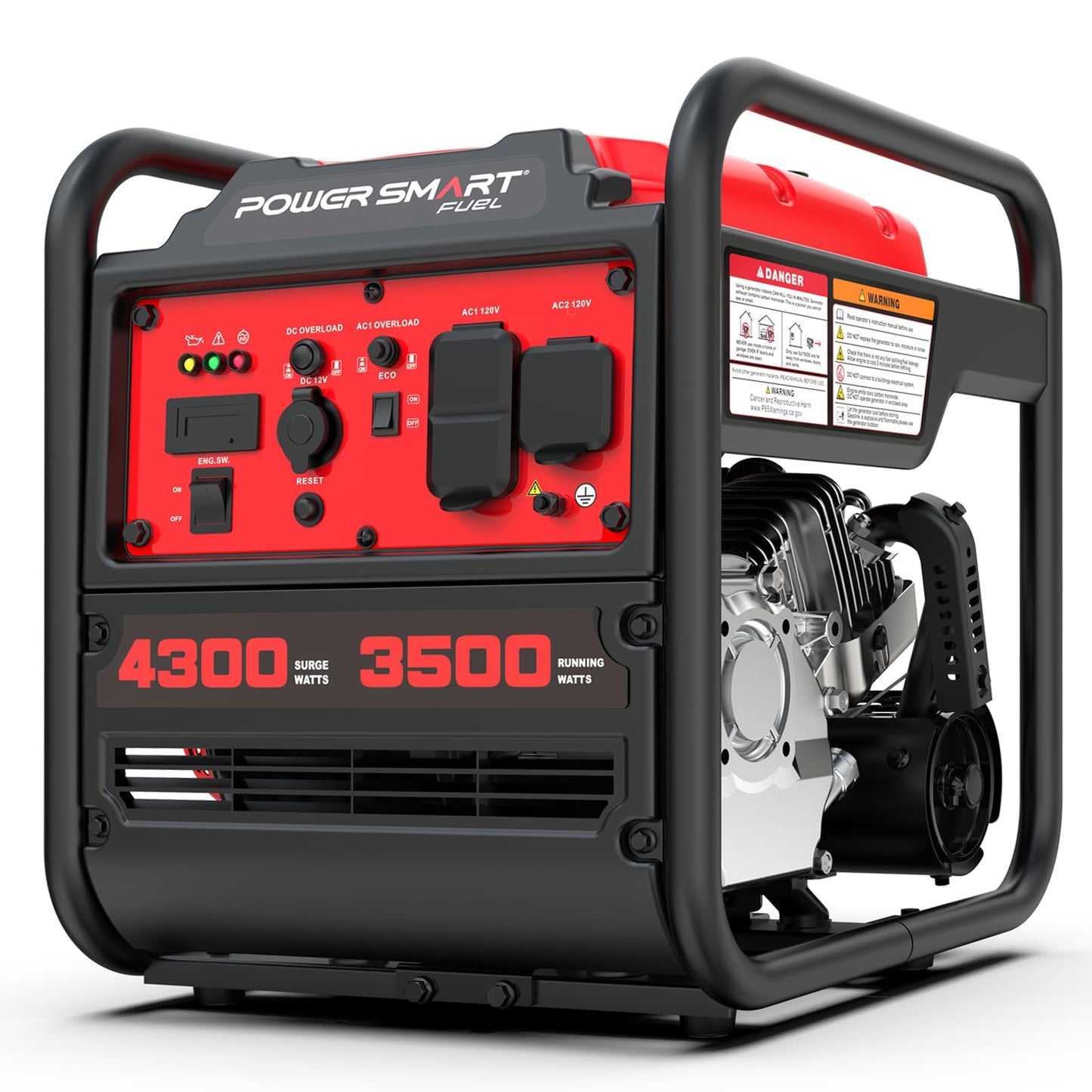 PowerSmart 4300-Watt Portable Generator with Inverter Technology, 30 Amp for Home Use