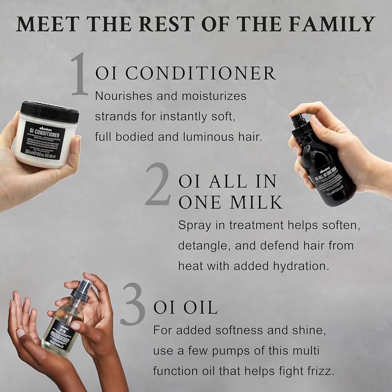Davines OI Nourishing Shampoo & Conditioner for All Hair Types, Adds Silky-Smooth Shine & Volume, Softens And Restores Chemically Treated Hair, 8.8 & 9.47 fl. oz.
