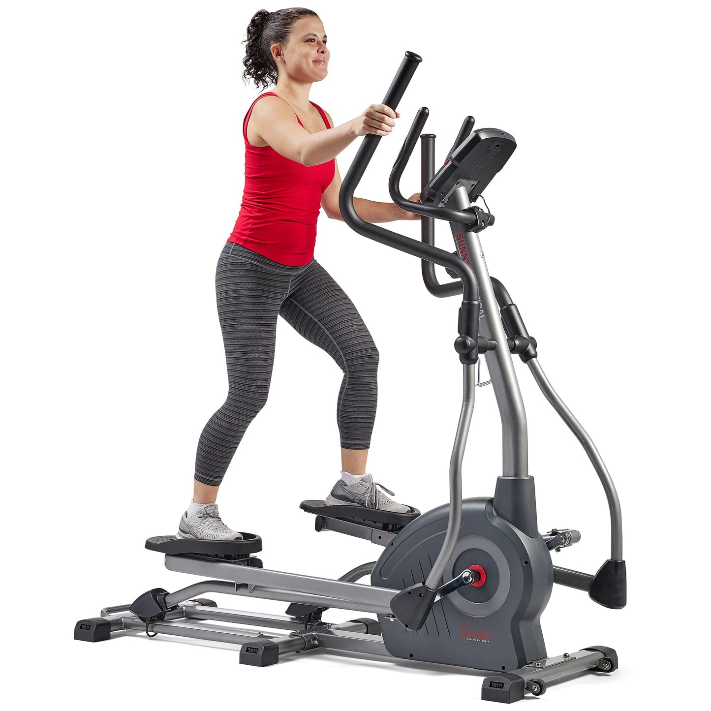 Sunny Health & Fitness Elite Smart Elliptical Cross Trainer with 12-Level Resistance, Extended Stride Length & Exclusive SunnyFit® App Enhanced Bluetooth Connectivity - SF-E320048