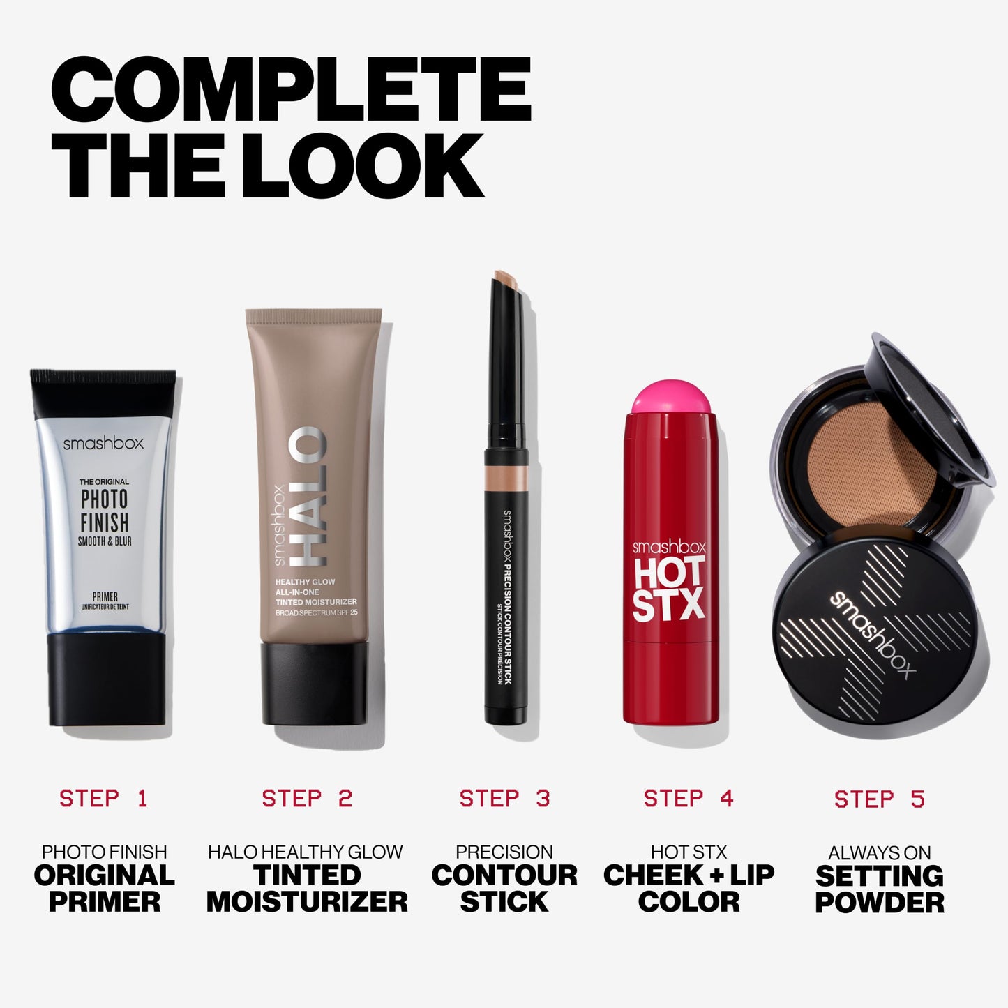 Smashbox Halo Healthy Glow Tinted Moisturizer with SPF 25 | 24-Hour Hydrating Skin Tint with Buildable Coverage and Dewy Finish | Hyaluronic Acid & Niacinamide for Face, Medium Tan, 1.4 Fl Oz