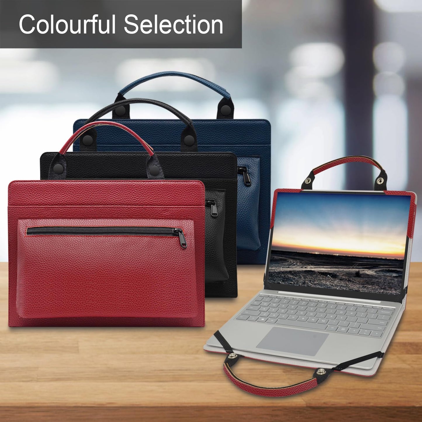 Laptop Case Cover Sleeve for Dell Latitude 7410/Latitude 7410 2-in-1 with Portable Bag with Bag Handle,Black
