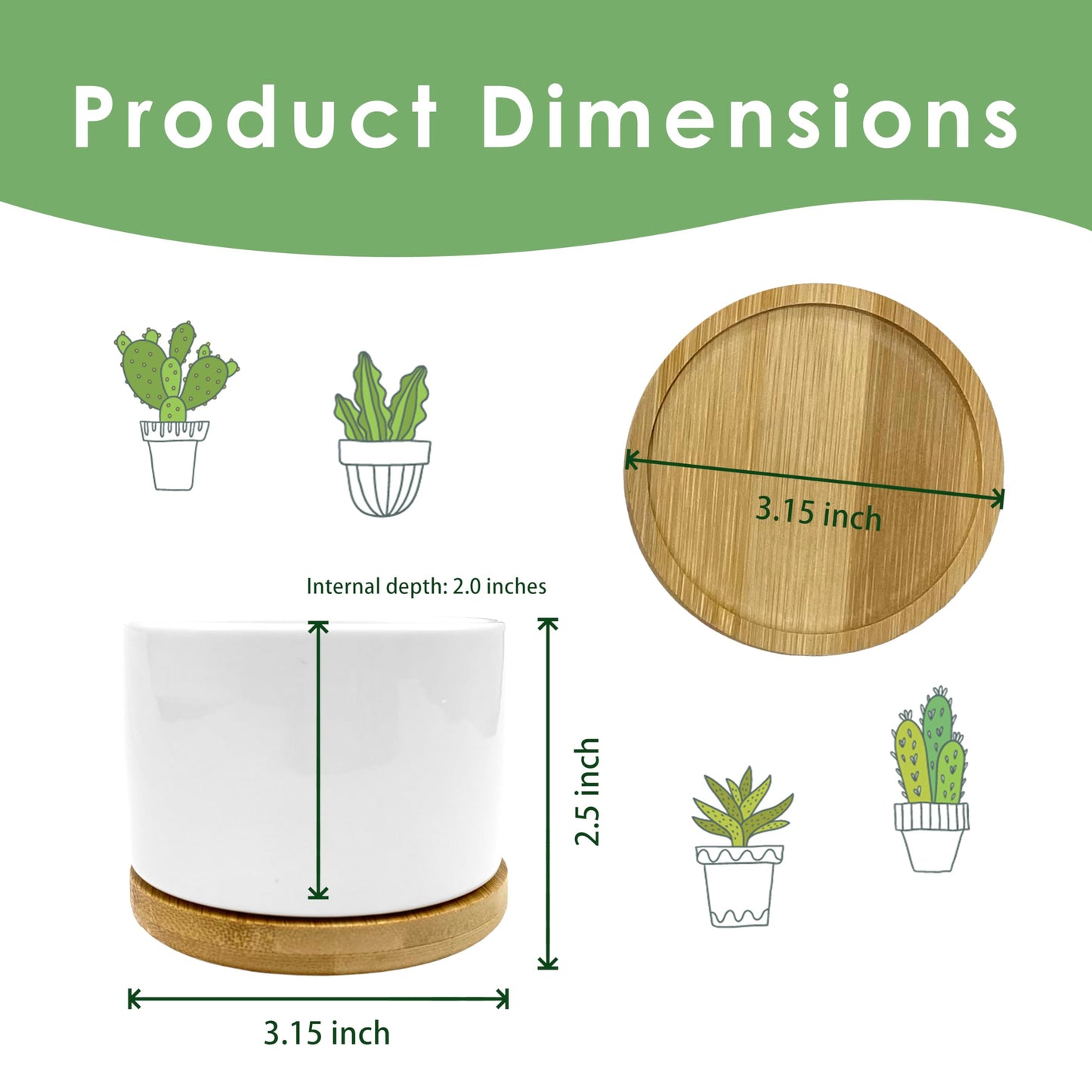 ROXMART Everything is Figureoutable Plant Pots, Motivational Gifts for Women Men Succulent Planters, Positive Affirmation Gifts Ceramic Plant Flower Pots for Home Office Desk Table Shelf(No Plants)