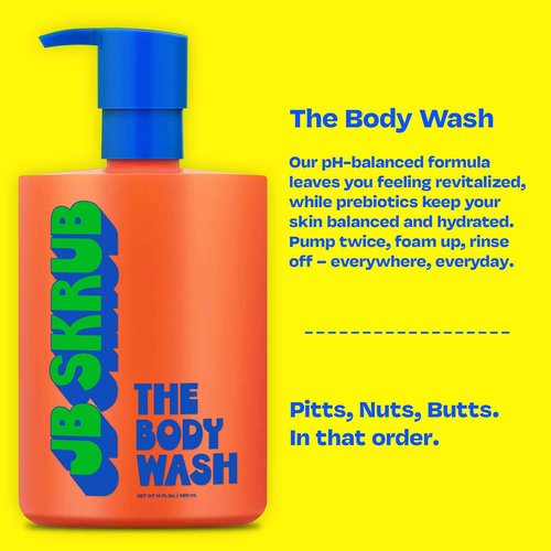 JB SKRUB Body Spray, Body Wash, Face Wash, and Face Pads - Invigorating Skincare Set for Teen Boys, Tweens, and Kids - Freshness to Fuel Confidence