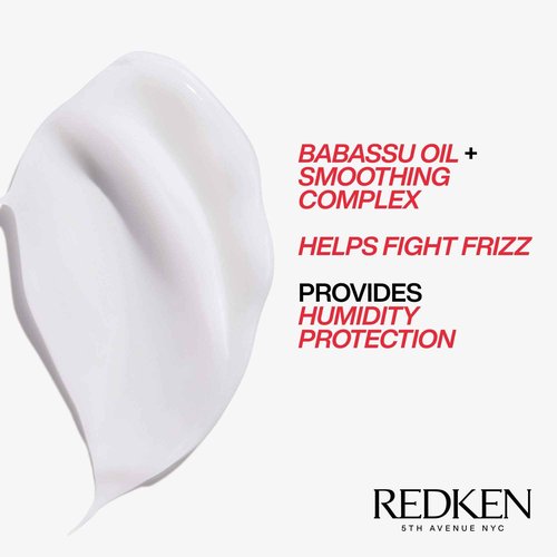Redken Frizz Dismiss Shampoo, Conditioner and Rebel Tame Treatment Set For Frizzy Hair - Smooths Hair and Manages Frizz