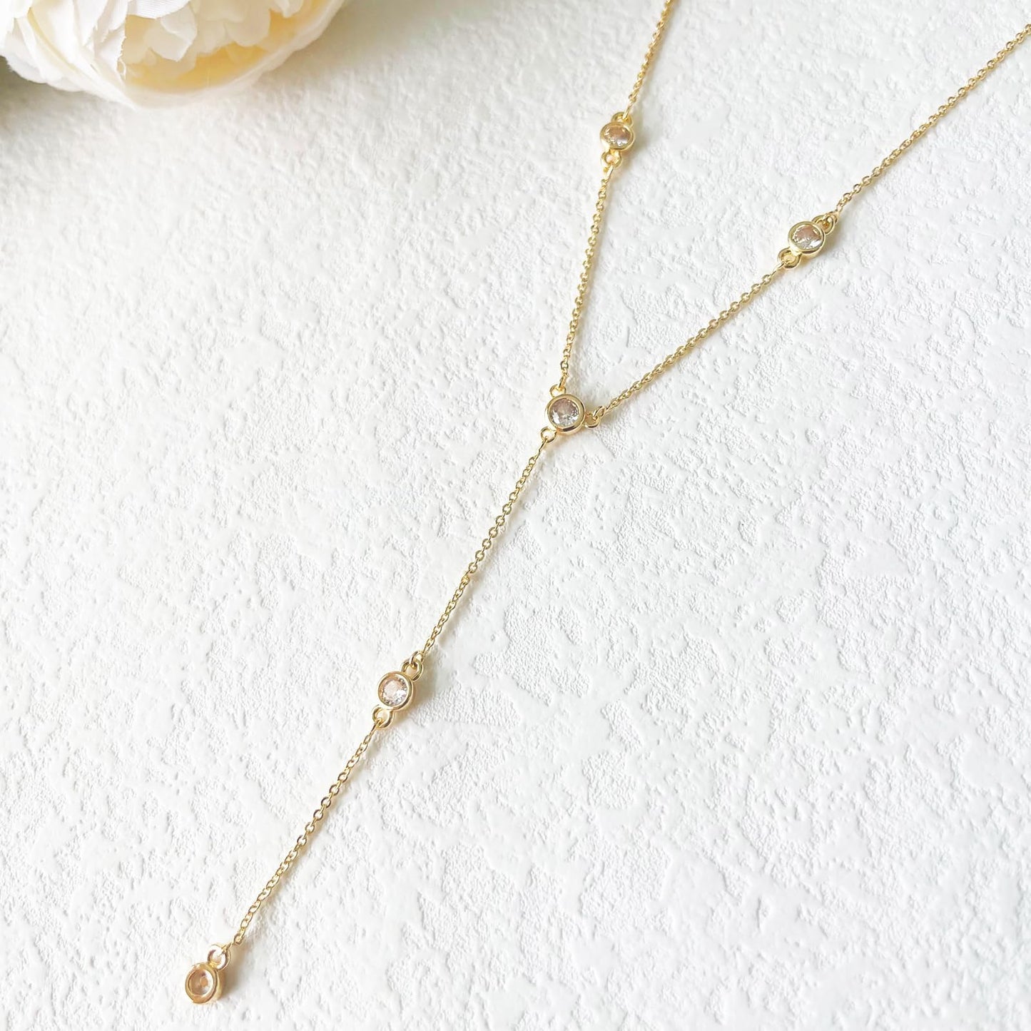 Luxval Gold Long Necklaces for Women Lariat Necklace for Women Charm Trendy 14k Gold Plated Teardrop Drop Necklace Simple Gold Pendant Dainty Long Chain Choker Fashion Body Chain Jewelry Gifts