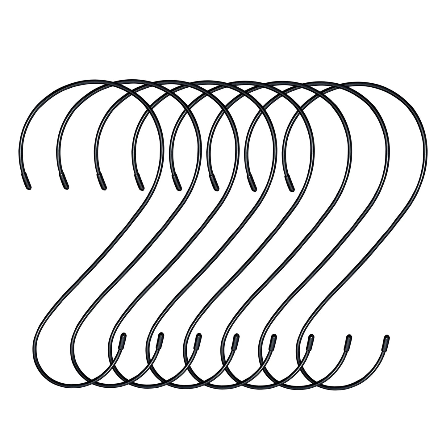 s Hooks for Hanging Plants - Heavy Duty Tree Branch Black Extension Bird Feeder Planters Suet Baskets Lanterns Wind Chimes Kitchen Office Garden Camping Outdoor Pot Pan Cups Bags Jeans Indoor 12in