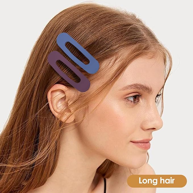 Small Flat Hair Clips for Women Lay Down Clips for Thin Hair Accessories 8pack