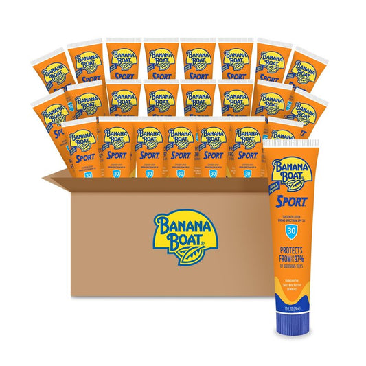 Banana Boat Sport Ultra SPF 30 Sunscreen Lotion, 1Fl Oz, Travel Size, Oxybenzone Free, Sunblock Lotion