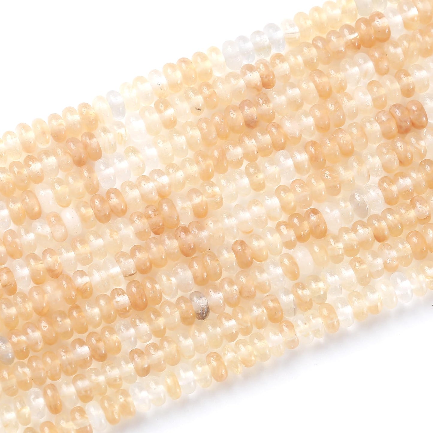 150PCS 2x4mm Natural Tea Watermenlon Jade Stone Rondelle Beads Abacus Disk Stone Beads Round Loose Spacer Gemstone for DIY Bracelet Necklace Jewelry Making