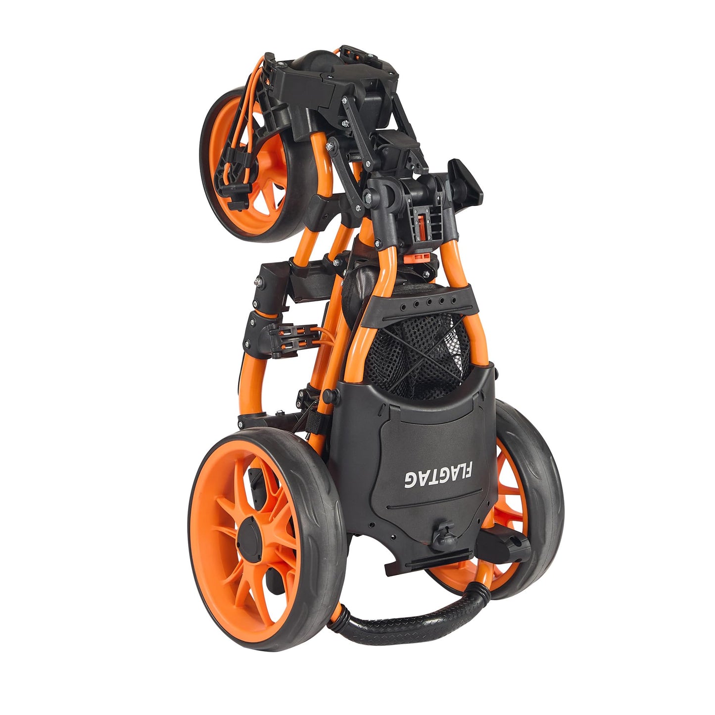 FLAGTAG Golf Push Cart 3 Wheel with 360 Swivel Front Wheel,Lightweight and Foldable Walking Golf Cart，One-Click Foldable,with Foot Brake