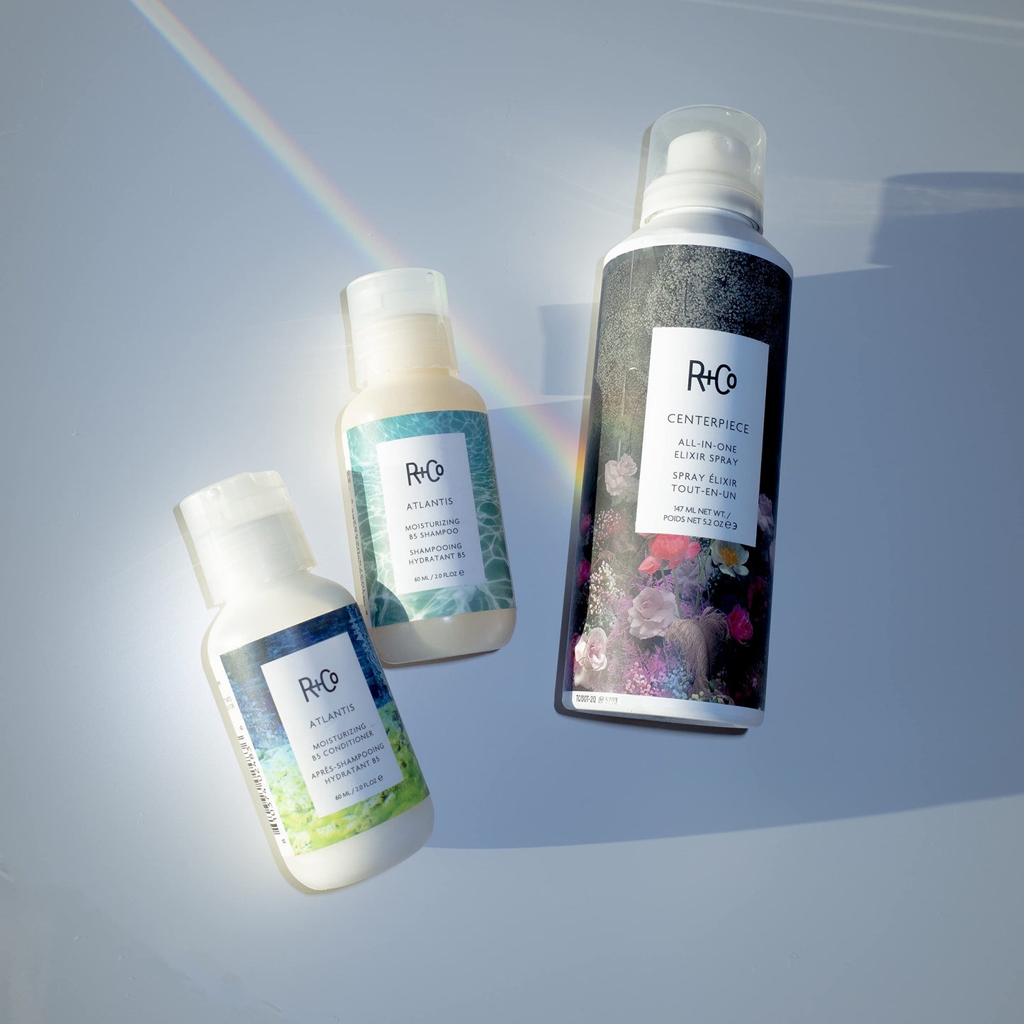 R+Co Atlantis Moisturizing B5 Shampoo | Shine + Tames Frizz + Intense Hydration | Vegan + Cruelty-Free | Vegan + Cruelty-Free | 2 Oz