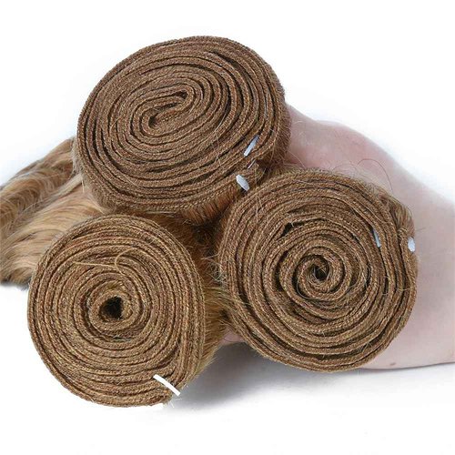 Raivide 30 30 30 Inch Color 27 Bundles Honey Blonde Water Wave Human Hair Bundles Brazilian Color 27 Wet and Wavy Bundles Human Hair Honey Blonde Bundles Hair Weave Unprocessed Virgin Remy Hair