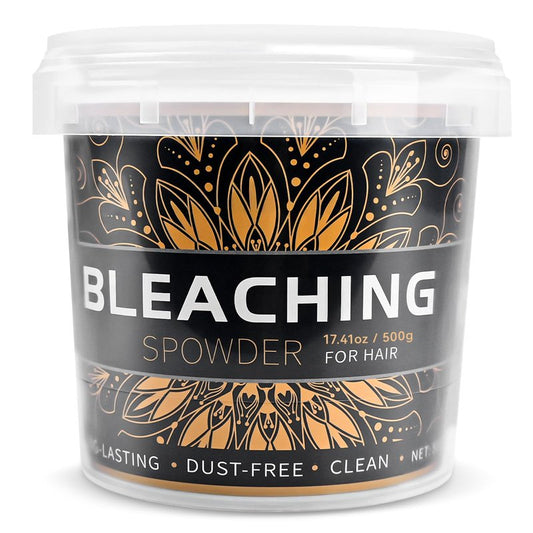 Hair Bleach 500g / 17.41oz, Large Capacity Salon Grade Bleach for Hair, Mild Bleach Powder Quickly Remove Hair Color, Refreshing Create Fashionable Styling