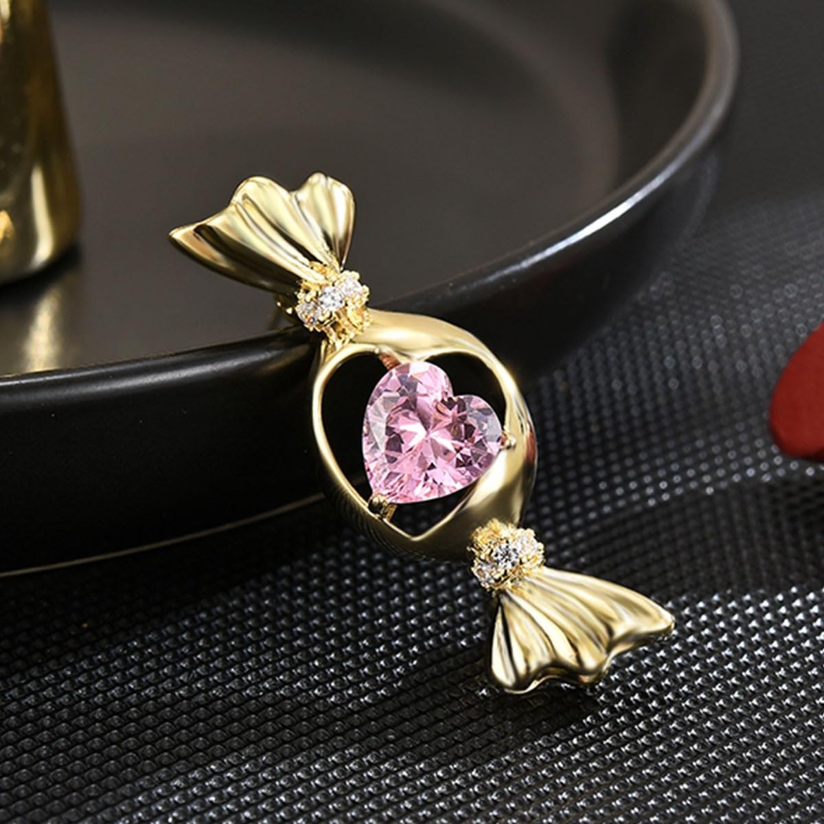 AILONMEI Brooches And Pins For Women Fashion Elegant Flower Broches Lady Costume Jewelry Brooch Pins (Candy)