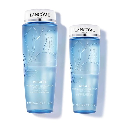 Lancôme Bi-Facil Double Action Eye Makeup Remover Duo - Effortlessly Removes Waterproof Makeup - 2-Pack of 6.7 Fl Oz & 4.2 Fl Oz