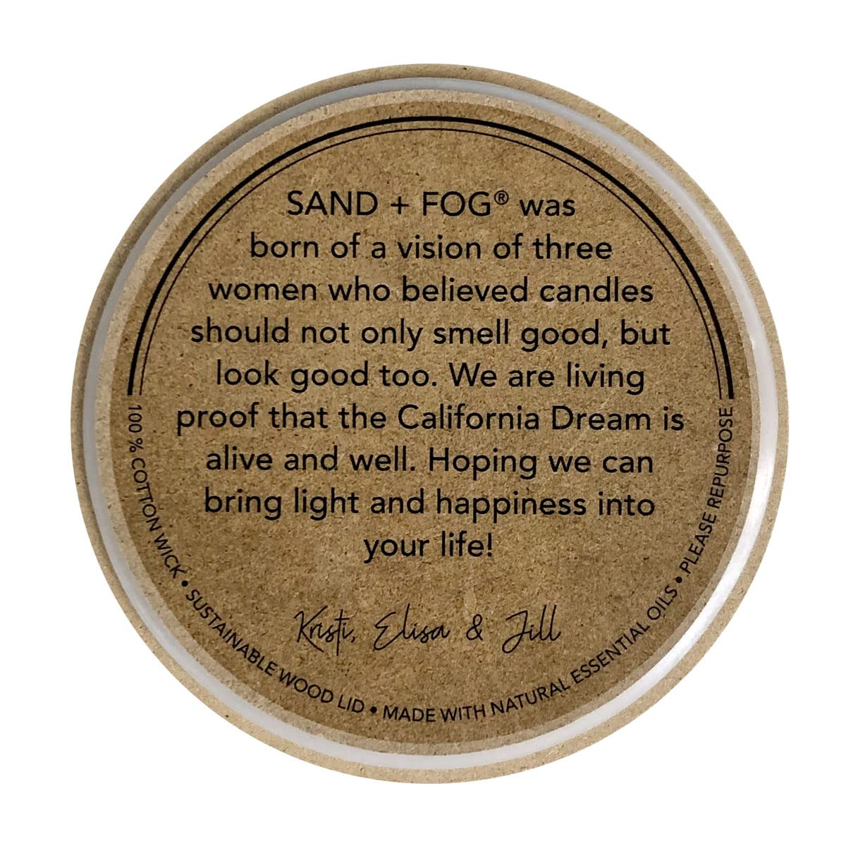 Sand + Fog Scented Candle - Apple Spice – Additional Scents and Sizes – 100% Cotton Lead-Free Wick - Luxury Air Freshening Jar Candles - Perfect Home Decor – 12oz