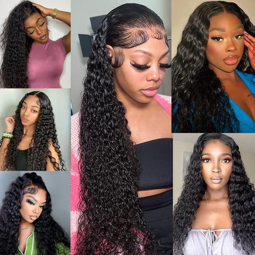 Giginger Bundles Human Hair 22 24 26 Inch Water Wave Brazilian Virgin Curly Human Hair Bundles Unprocessed Quick Weave Soft Sewn In Hair Extensions for Black Women