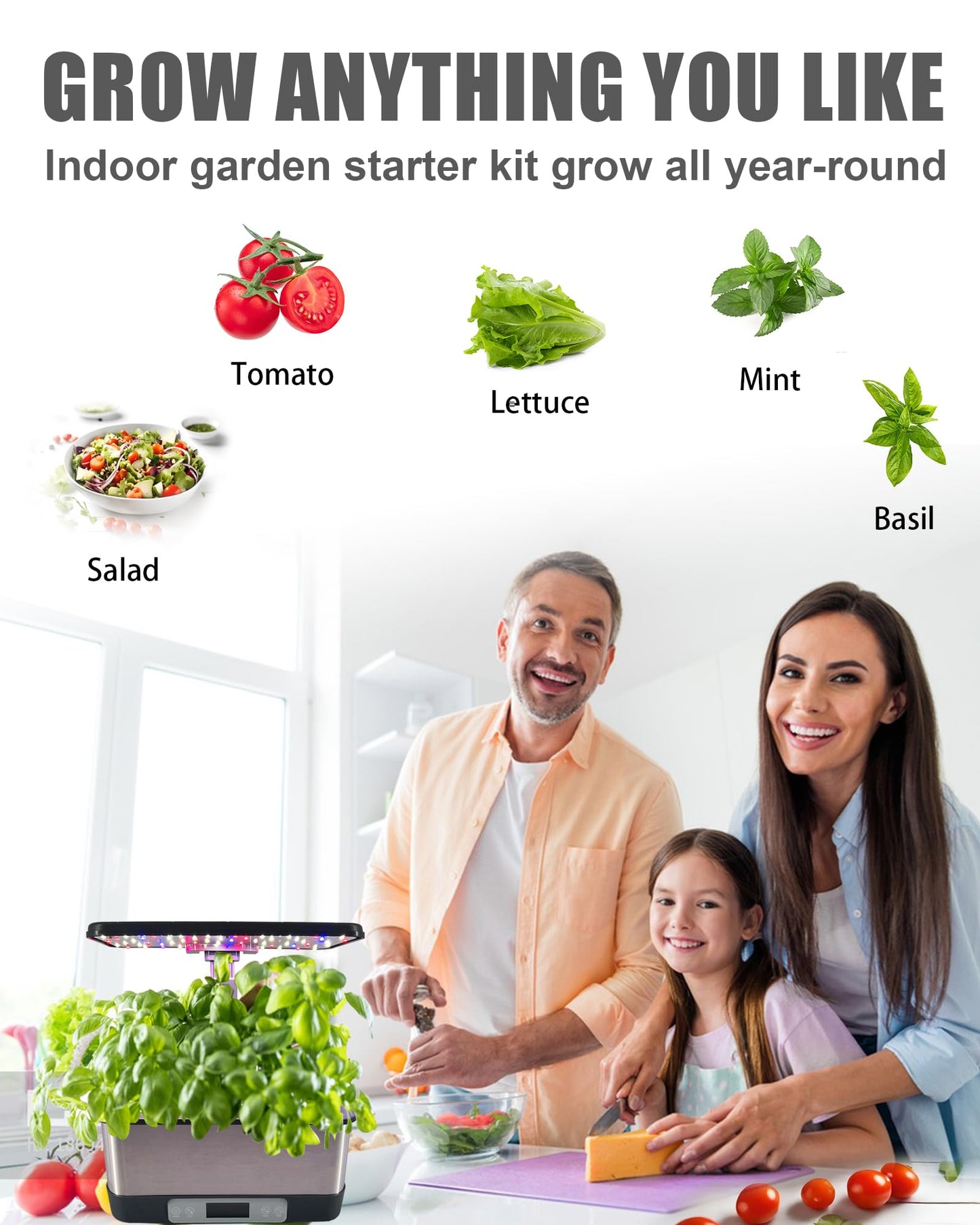167 Pcs Hydroponic Seed Pods Kit Supplies for Aerogarden Pods,60 Grow Sponges,15 Grow Baskets,15 Grow Domes,60 Pod Labels,15 Labels,2 A&B Plant Food - Hydroponic Supplies Compatible with Most Brands