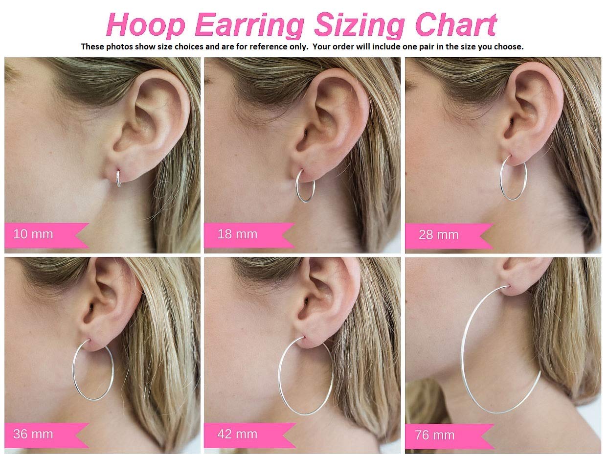 Small 14K Gold Huggie Hinged Hoop Earrings.50 Inch (13mm) (5mm Wide) (White)