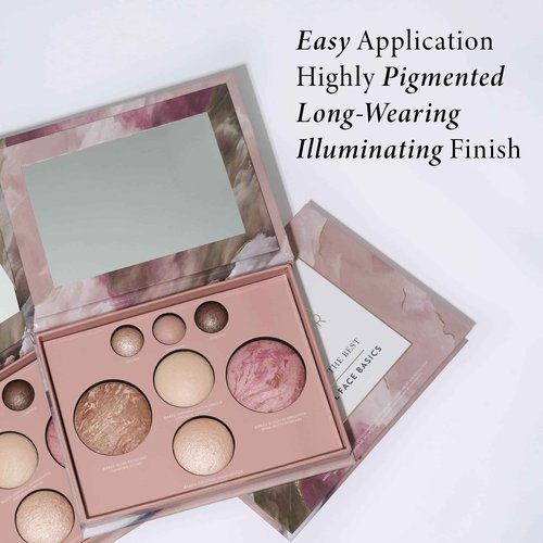LAURA GELLER NEW YORK Own Your Age Kit: Best of the Best Palette + Jelly Balm Tinted Lip Color, Figger Than Life + Retractable Angled Kabuki Brush