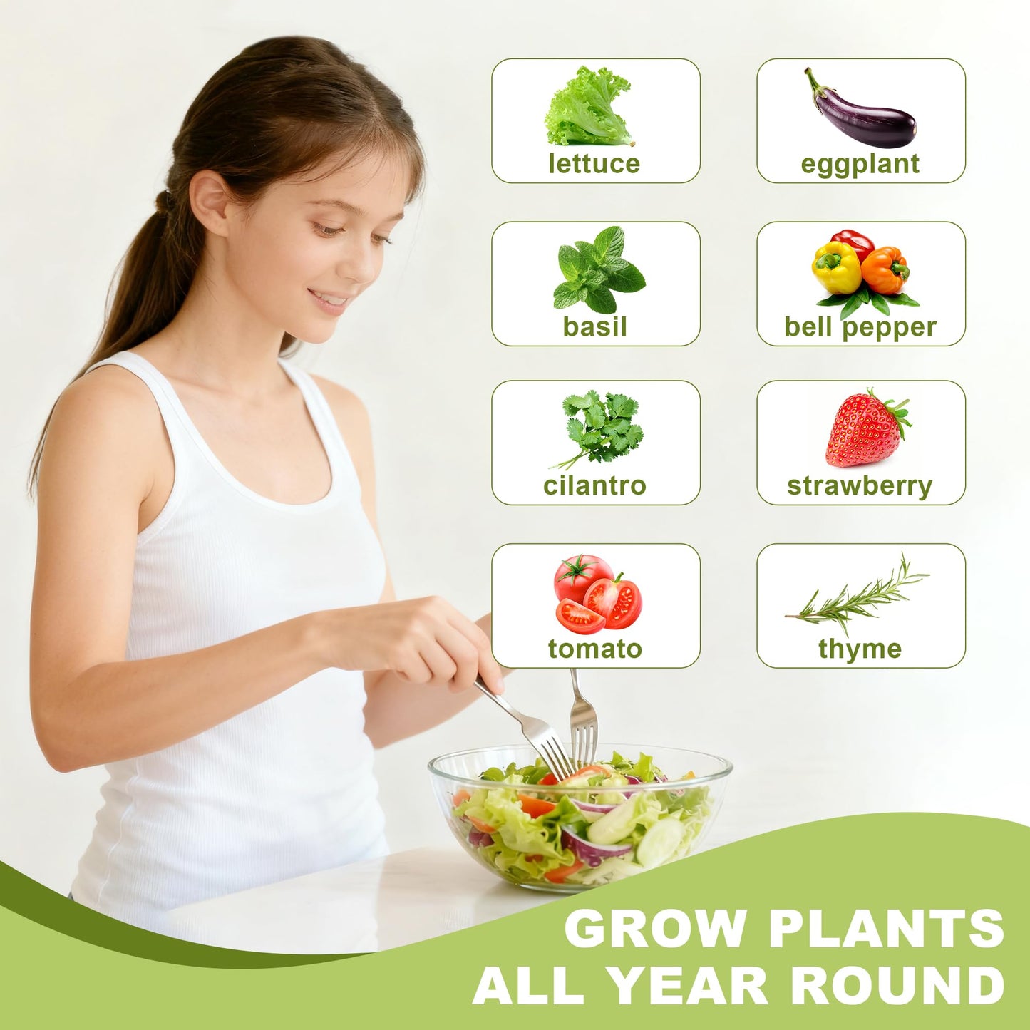 40 Pods Vertical Hydroponic Growing System, Smart Automated Herb Garden Tower with Timer, Indoor Outdoor Hydroponic System for Vegetables, Herbs & Fruits