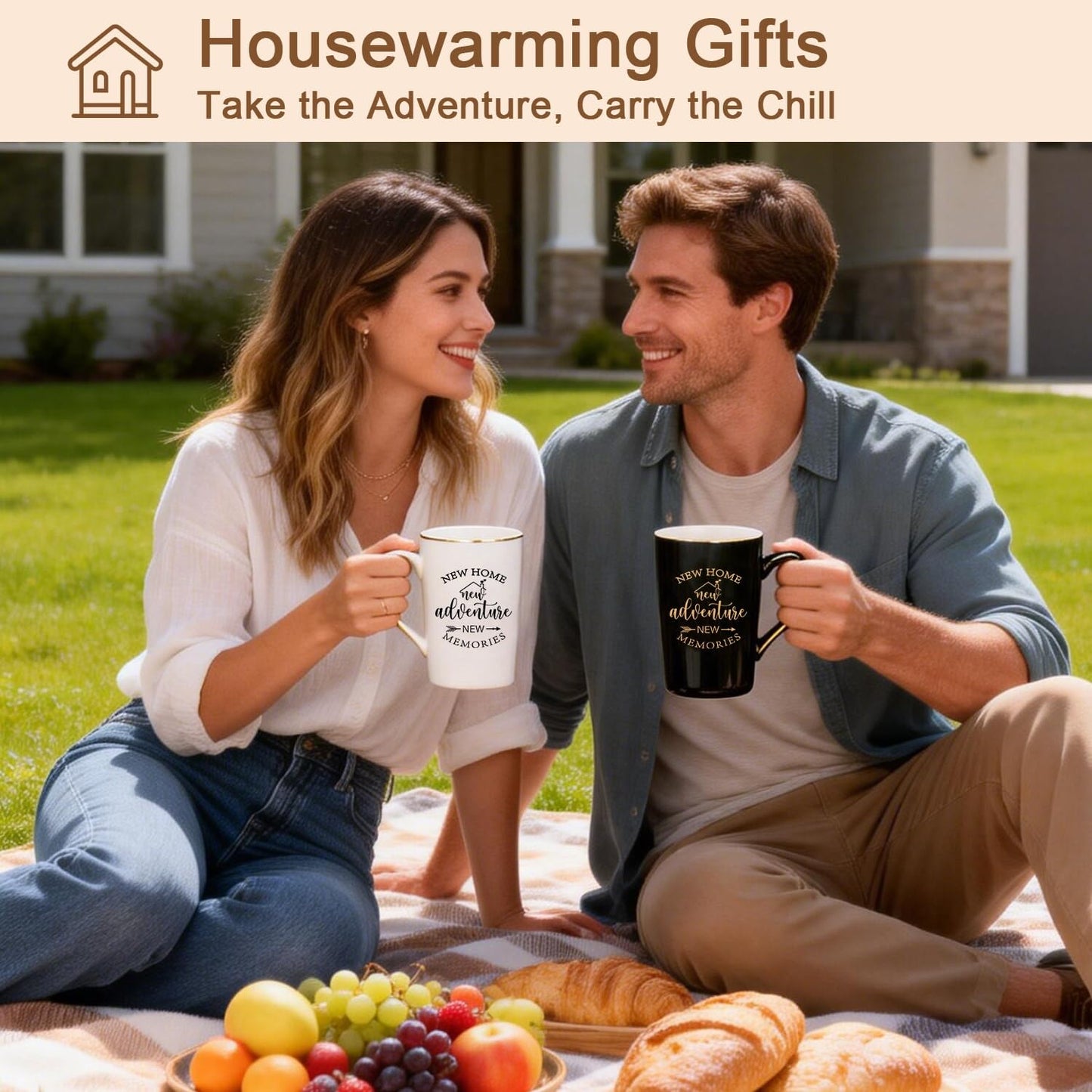 19Pcs House Warming Gifts New Home, New Home Essentials For Couple, Women, Homeowners, Neighbor, First Apartment Gift, Prefect For Newly Wed, Anniversary, Bridal Shower, Housewarming, Mr And Mrs Gifts