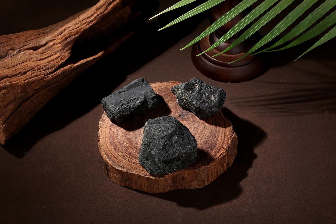 NUKAYAI 2Pcs Black Tourmaline 1.8-2.2" Large Natural Stones Raw Healing Crystals Black Tourmaline Crystals for Tumbling Cabbing Polishing Rock Rocks Rough Wire Wrapping Wicca Reiki Gifts
