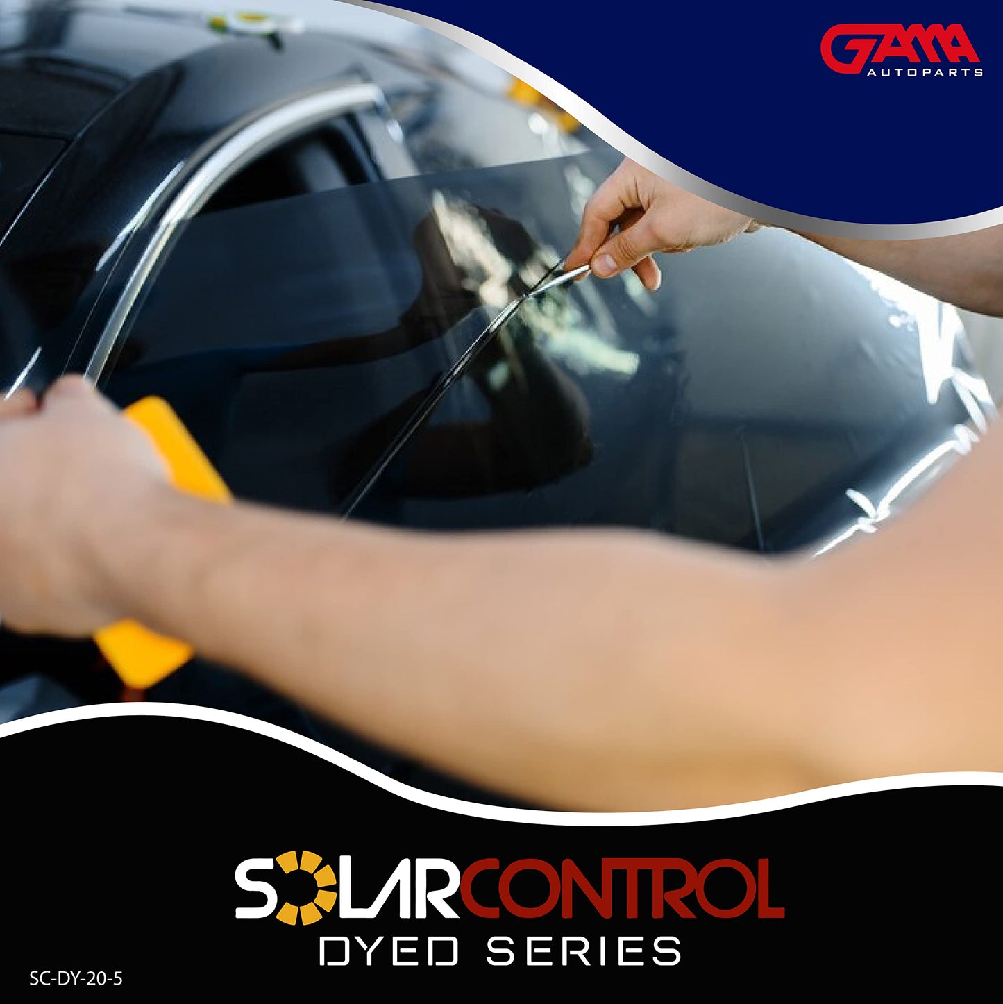 SOLARCONTROL Window Tint Car Film 2PLY 100% UV Rejection 40' X 100FT Dyed Shade Roll Universal Fit Privacy Sun Block and Scratch Resistant (5% Dark Shade)