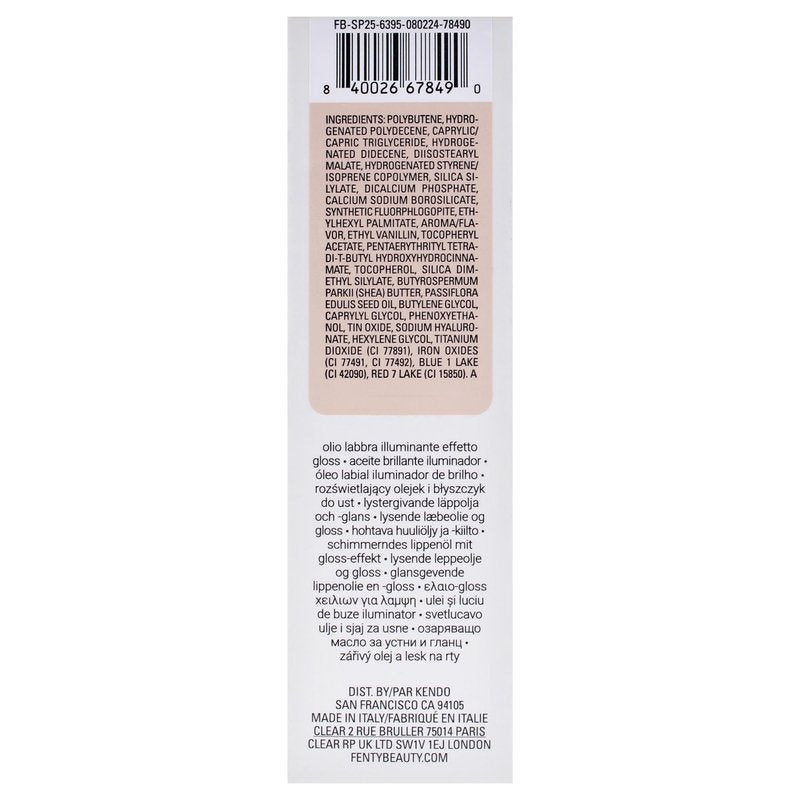 Gloss Bomb Luminizing Lip Oil N Gloss - 01 Fussy by Fenty Beauty for Women - 0.3 oz Lip Gloss