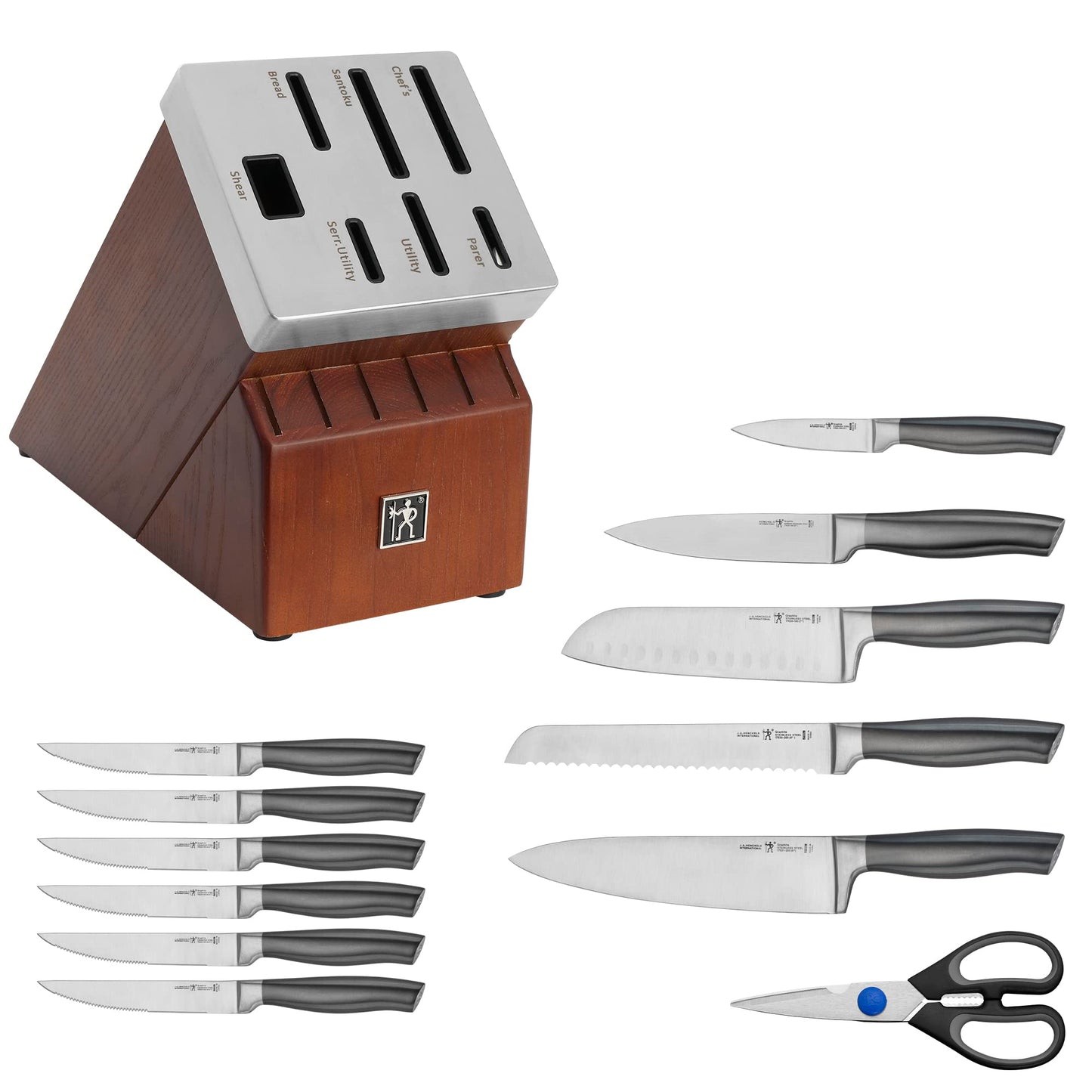 J.A. Henckels International Graphite 14-pc Self-Sharpening Block Set