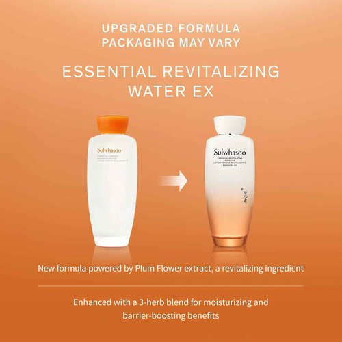 Sulwhasoo Essential Revitalizing Water EX - A quick-absorbing, watery gel toner that deeply hydrates and visibly revitalizes for radiant, youthful-looking skin