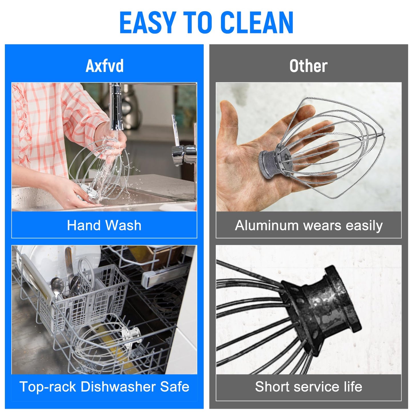 Mixer Whisk Attachment for Kitchenaid Stand Tilt-Head Wire Whip Accessories
