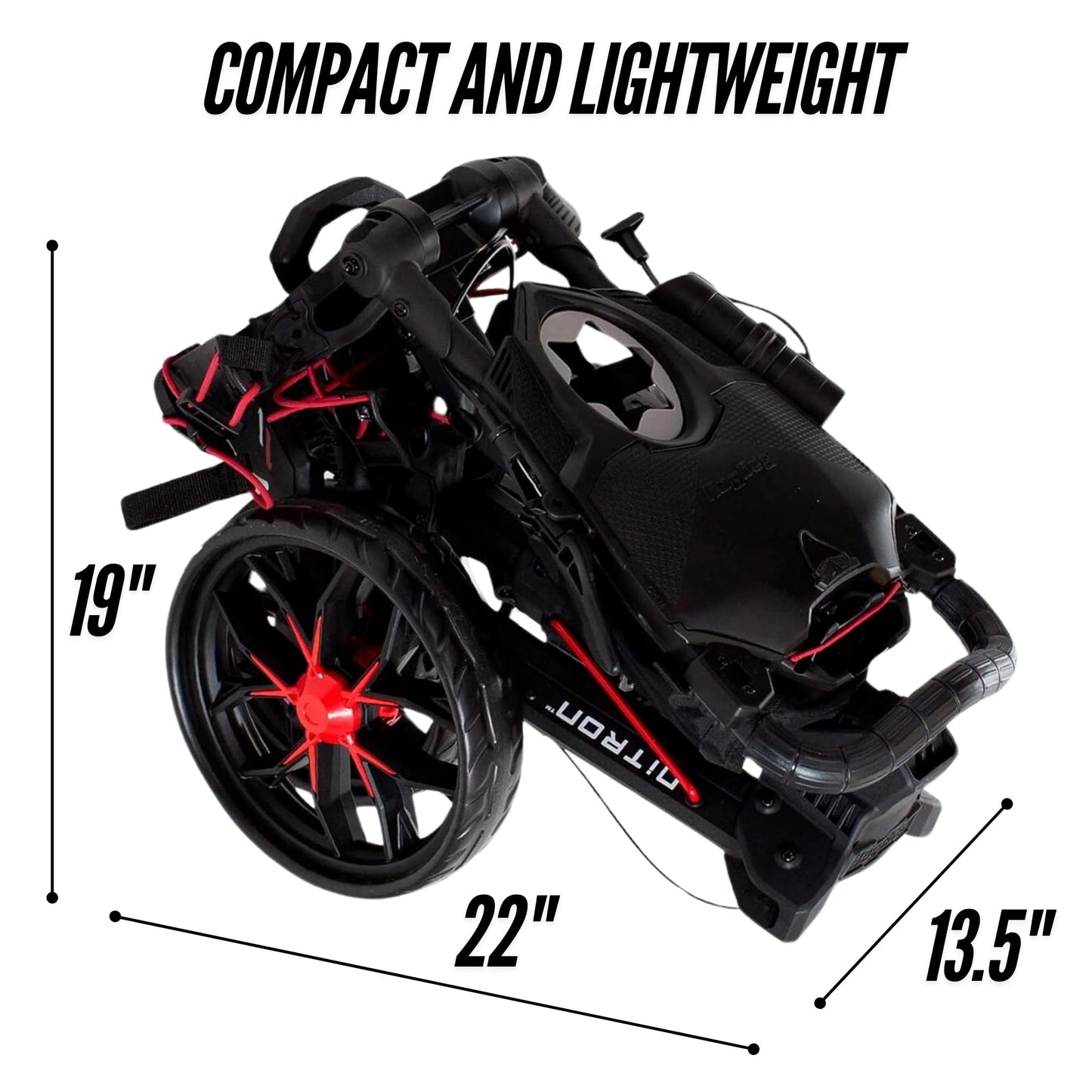Bag Boy Nitron Golf Push Cart, White/Black