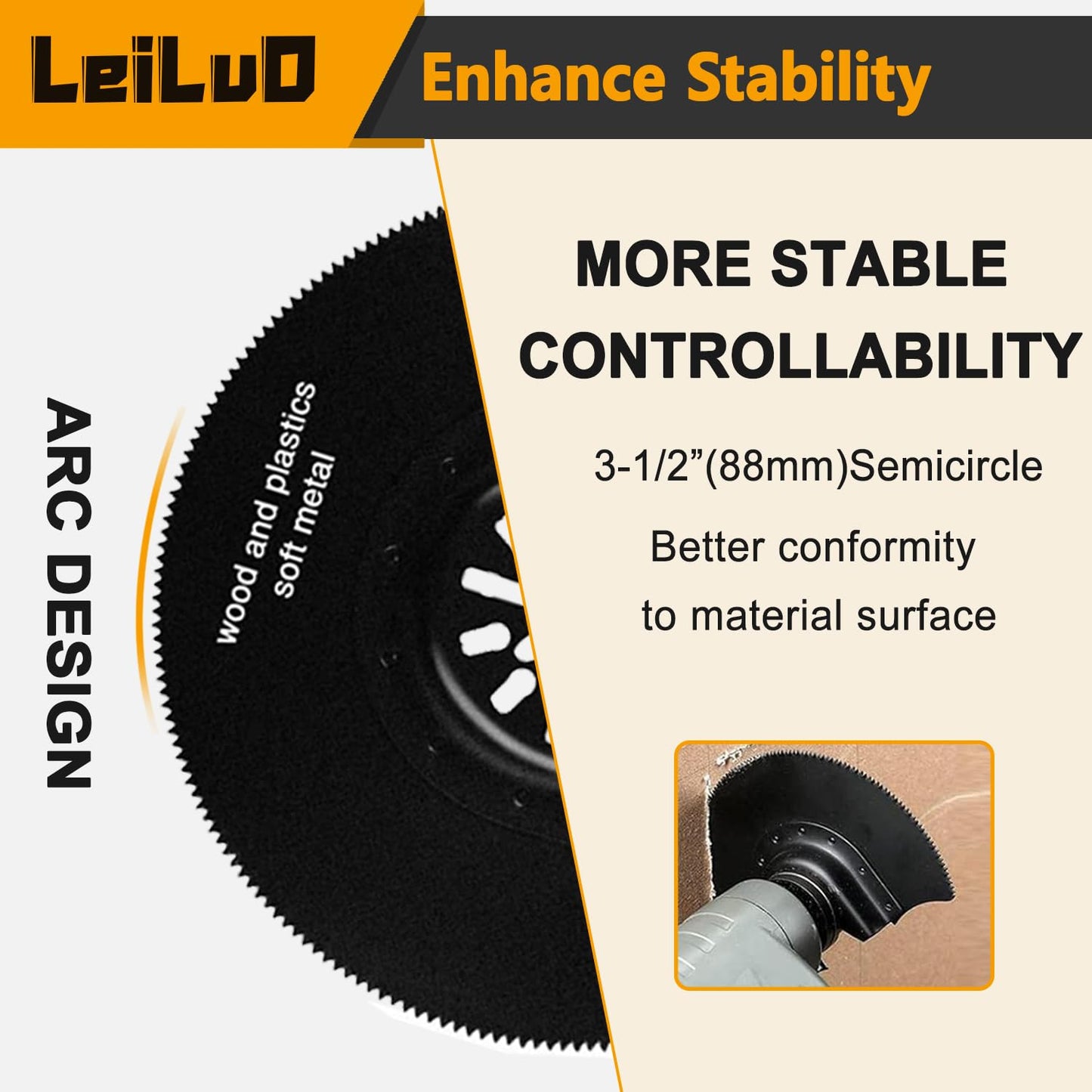 LEILUO 156 Pcs Multitool Blade Kits Oscillating Tool Cutting Sanding and Scraping Accessories with Storage Bag Oscillating Saw Blades Compatible with DeWalt Makita Dremel and More