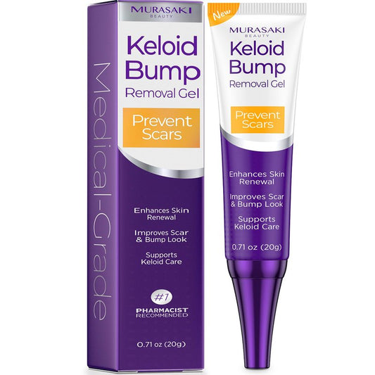 Keloid Bump Removal Gel | For Piercing Bumps, Keloids, Hypertrophic Scars & Acne Marks | With Salicylic Acid, Centella, EGF & Ceramides | Smooths, Hydrates & Supports Skin Renewal – 0.71 oz / 20g